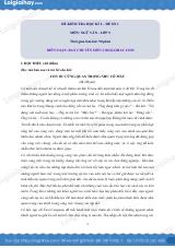 Đề thi học kì 2 Văn 9 - Đề số 1
